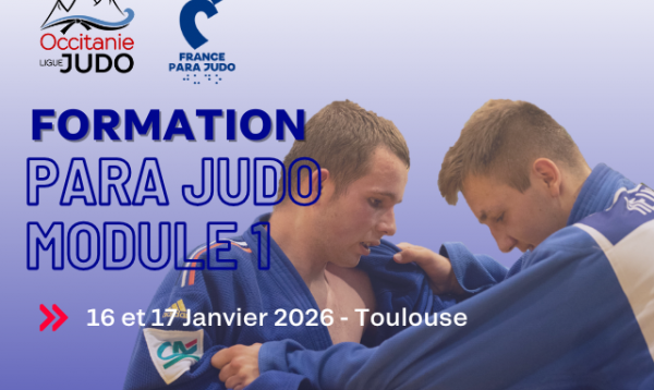 Module 1 Para Judo : nouvelle session en Occitanie